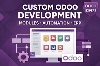 develop custom odoo modules and automate your erp workflows