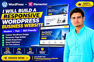 build a fast responsive wordpress website in elementor