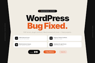 fix wordpress bugs, PHP errors and woocommerce issues