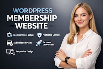setup memberpress and build a wordpress membership website or subscription site