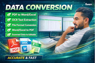 do all types of documet conversion, document edit,
