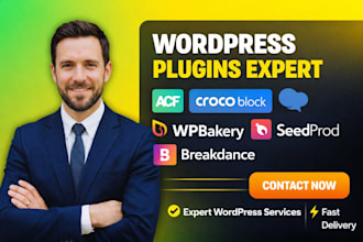 wordpress website acf, crocoblock, wpbakery, seedprod, breakdance