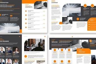 design real estate property, marketing booklet, presentation and company profile