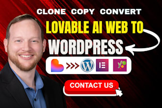 convert lovable ai website to a wordpress website copy lovable ai website