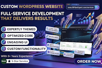 build custom wordpress website with secure theme and plugin setup