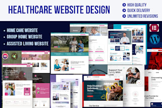 design website for group home, home care, independent living, assisted living