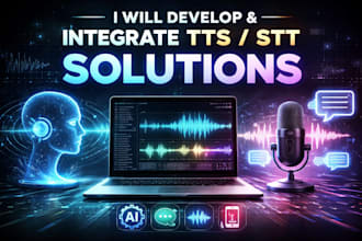 develop and integrate custom tts, stt engine for mobile apps