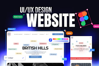 design modern website UI UX with clean user experience