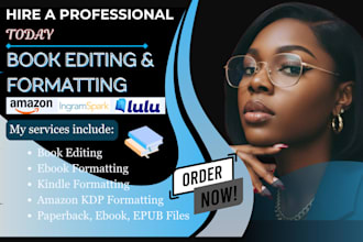 kdp book editing, formatting for publishing, book editor, book proofreading