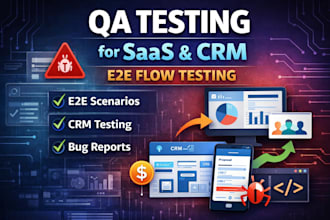 test your saas or CRM and deliver a QA report