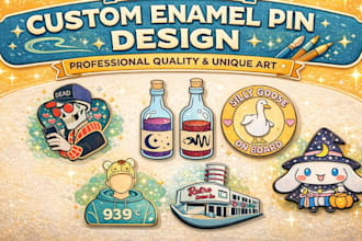 design enamel pins, company badges, medals, hat pins