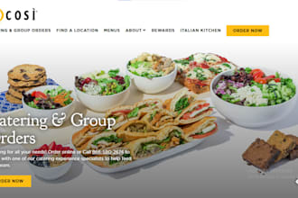 design restaurant website food delivery catering website online ordering website