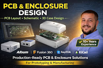 design professional pcb enclosure and case for 3d printing and cnc