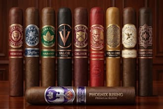 design premium cigar box, cigar label, cigar logo or business
