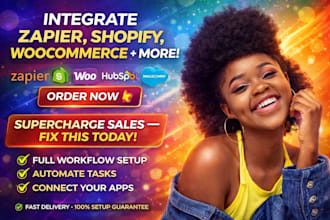 integrate zapier shopify woocommerce hubspot salesforce mailchimp typeform