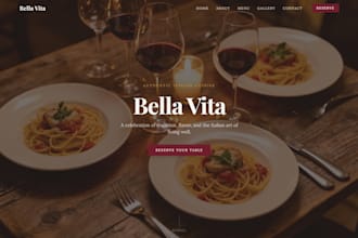 build a premium restaurant or cafe website for your business