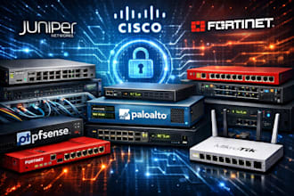 design and configure your network cisco juniper pfsense fortigate palo