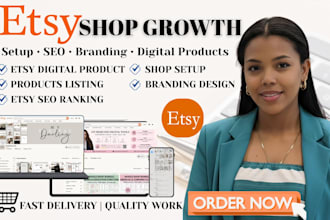 design etsy digital product, etsy shop setup, planner for etsy shop, etsy seo
