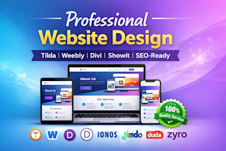 tilda weebly showit ionos jimdo duda zyro odoo divi website design onepage seo