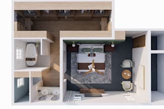 create professional 3d floorplans and renderings for you