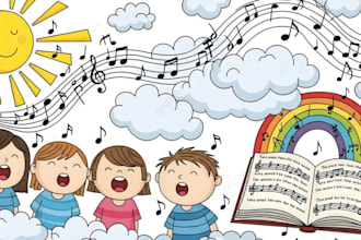 write sing children kids song nursery rhymes jingles educational youtube songs