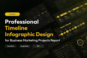 design professional timeline infographic for business marketing projects report