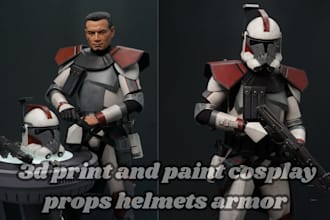3d print and paint cosplay props helmets armor and collectibles