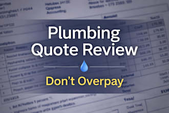 review your plumbing quote and save you money