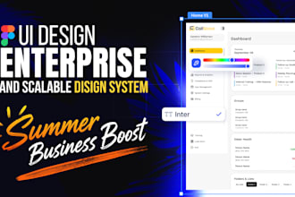 design enterprise product UI UX and scalable design systems