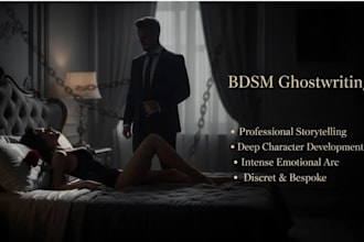 ghostwrite kinky bdsm erotica, dark romance, and nsfw stories
