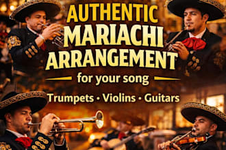 create an authentic mariachi arrangement for your song