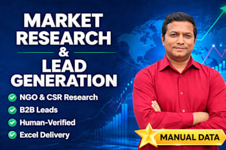 do market research and lead generation for ngo and business