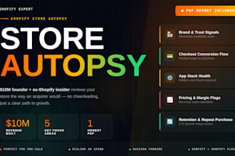 analyze your shopify store like an acquirer