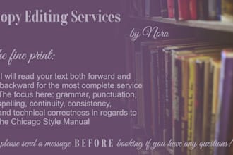 copy edit your book or paper