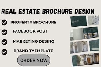 design real estate property lookbook sell sheet catalog portfolio brochure