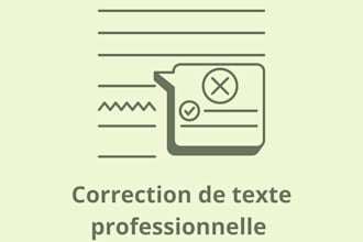 professionally proofread and edit your french text