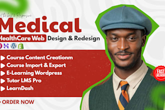 medical website design, healthcare website, dental website, therapy website