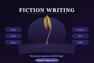 write captivating fantasy, horror and mystery fiction stories