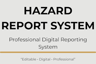 create a professional workplace hazard report form