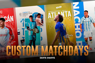 create professional matchdays for you