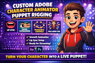 create custom adobe character animator puppet rig