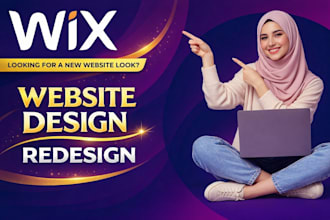 design modern wix website, wix website redesign and wix studio website