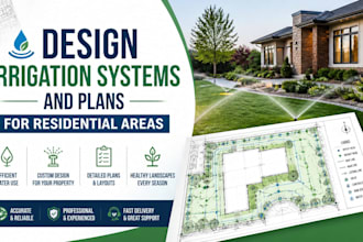 design irrigation systems and plans for residential areas