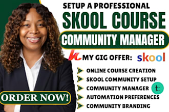 build skool community, migrate course from skool to teachable, kajabi, thinkific