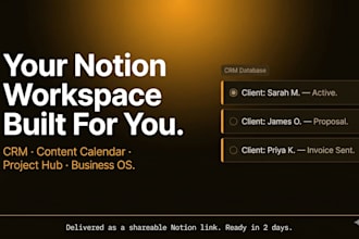 set up your notion workspace with custom templates and linked databases