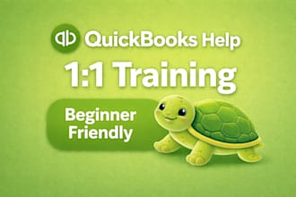 teach you quickbooks online with 1 on 1 training