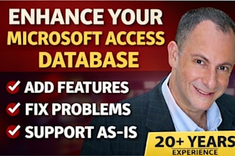enhance, fix or upgrade your microsoft access database
