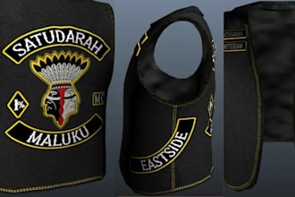 make fivem kuttes custom fivem clothing kuttes mc,mc vest,biker clothing kuttes