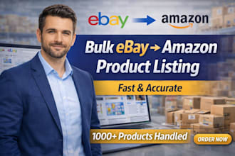 do bulk product upload from ebay to amazon listing expert
