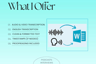 transcribe audio and video to text accurately